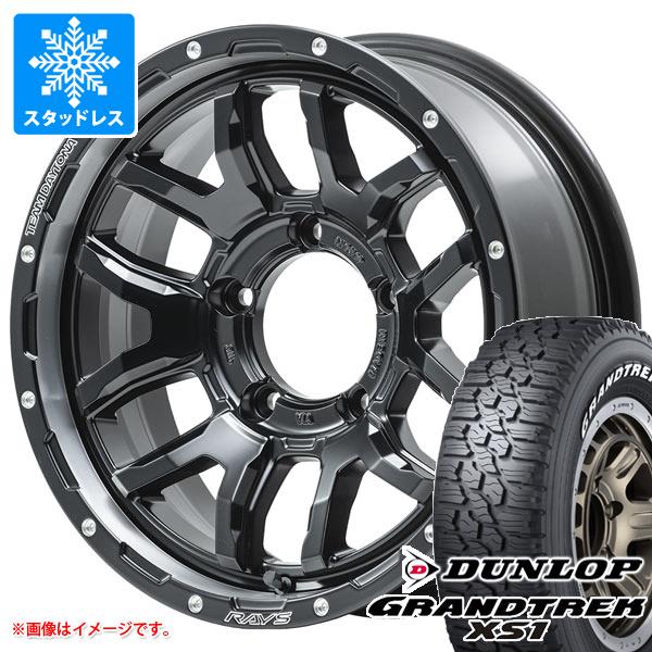 【タイヤ交換対象】スズキ ジムニーノマド JC74W用 スタッドレス ダンロップ グラントレック XS1 185/85R16 105/103L LT ホワイトレター レイズ デイトナ F6 ブースト タイヤホイール4本セット