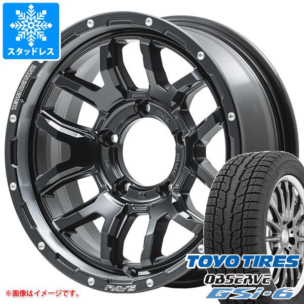 【タイヤ交換対象】5本セット スズキ ジムニーノマド JC74W用 スタッドレス トーヨー オブザーブ GSi-6 215/70R16 100Q レイズ デイトナ F6 ブースト タイヤホイール5本セット