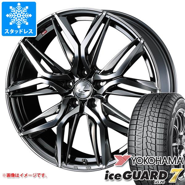 【タイヤ交換対象】スタッドレスタイヤ ヨコハマ アイスガードセブン iG70 215/50R18 92Q ＆ レオニス LM 7.0-18 タイヤホイール4本セット215/50-18 YOKOHAMA iceGUARD 7 iG70｜タイヤ１番