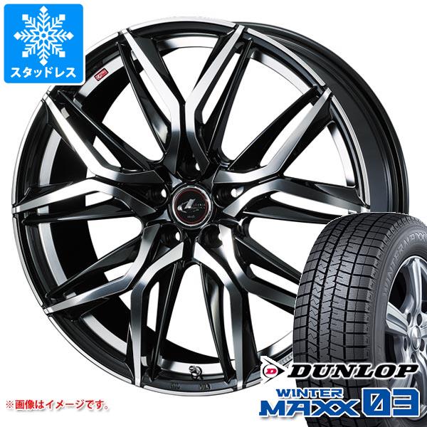 【タイヤ交換対象】スタッドレスタイヤ ダンロップ ウインターマックス03 WM03 205/65R15 94Q ＆ レオニス LM 6.0-15 タイヤホイール4本セット205/65-15 DUNLOP WINTER MAXX 03 WM03