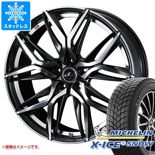 【タイヤ交換対象】スタッドレスタイヤ ミシュラン エックスアイススノー 195/65R16 92H ＆ レオニス LM 6.0-16 タイヤホイール4本セット195/65-16 MICHELIN X-ICE SNOW