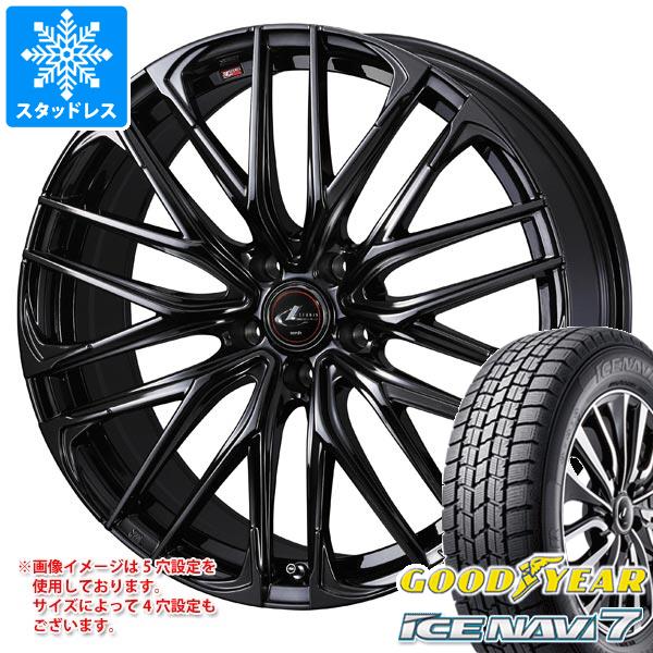 【タイヤ交換対象】スタッドレスタイヤ グッドイヤー アイスナビ7 225/45R18 91Q & レオニス SK 8.0-18 タイヤホイール4本セット225/45-18 GOODYEAR ICE NAVI 7|タイヤ1番