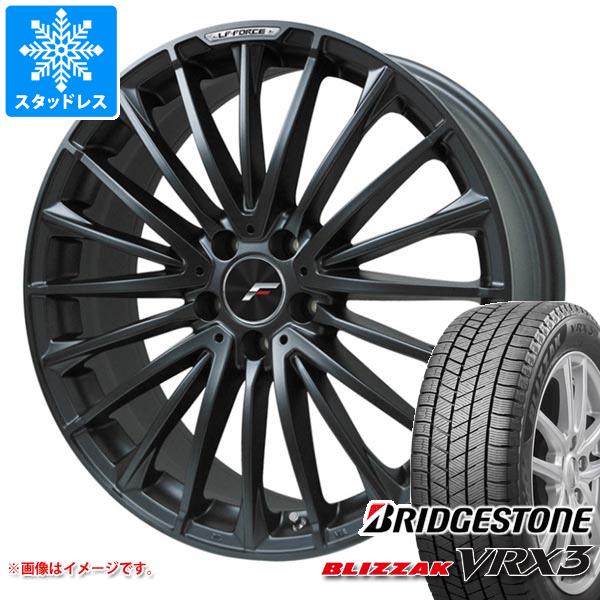 【タイヤ交換対象】トヨタ クラウンエステート AZSH38用 スタッドレス ブリヂストン ブリザック VRX3 235/55R19 101Q エルエフ フォース タイヤホイール4本セット