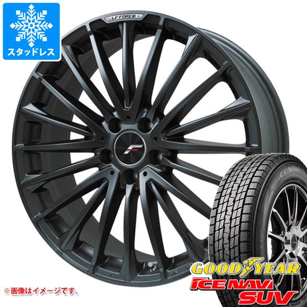 【タイヤ交換対象】アルファード 40系用 スタッドレス グッドイヤー アイスナビ SUV 225/60R18 100Q エルエフ フォース タイヤホイール4本セット