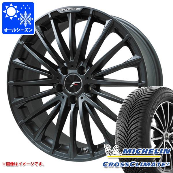【タイヤ交換対象】トヨタ クラウンエステート AZSH38用 オールシーズンタイヤ ミシュラン クロスクライメート2 SUV 235/55R19 105W XL エルエフ フォース 8.0-19 タイヤホイール4本セット