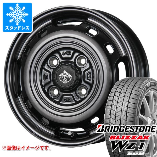 【タイヤ交換対象】スズキ ハスラー用 スタッドレス ブリヂストン ブリザック WZ-1 165/70R14 81Q ランドフット XFG タイヤホイール4本セット