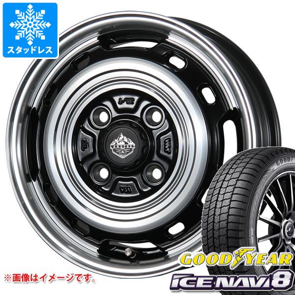 【タイヤ交換対象】スタッドレスタイヤ グッドイヤー アイスナビ8 165/55R15 75Q ＆ ランドフット XFG 4.5-15 タイヤホイール4本セット165/55-15 GOODYEAR ICE NAVI 8 70,950円