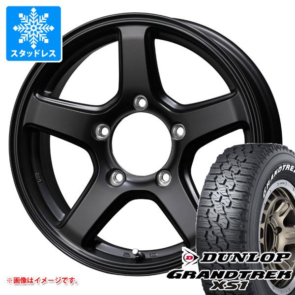 【タイヤ交換対象】5本セット ジムニー用 スタッドレス ダンロップ グラントレック XS1 185/85R16 105/103L LT ホワイトレター エムイーエー タイヤホイール5本セット