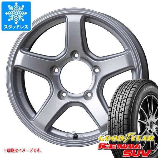【タイヤ交換対象】スズキ ジムニーノマド JC74W用 スタッドレス グッドイヤー アイスナビ SUV 195/80R15 96Q エムイーエー タイヤホイール4本セット