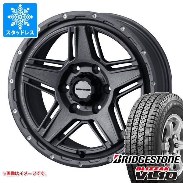 【タイヤ交換対象】ハイエース 200系用 2026年製 スタッドレス ブリヂストン ブリザック VL10 195/80R15 107/105N マッドヴァンス07 タイヤホイール4本セット｜タイヤ１番