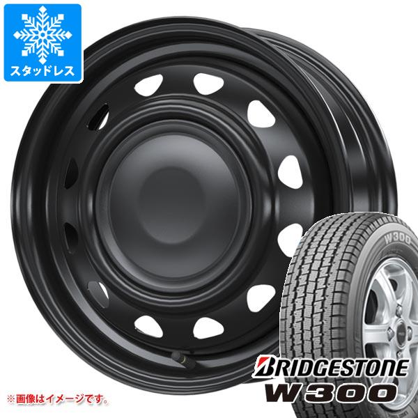 【タイヤ交換対象】スタッドレスタイヤ ブリヂストン W300 145/80R12 80/78N (145R12 6PR相当) ＆ ネオキャロ 3.5-12 タイヤホイール4本セット145/80-12 BRIDGESTONE W300｜タイヤ１番 35,035円