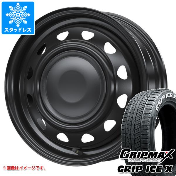 【タイヤ交換対象】スタッドレスタイヤ グリップマックス グリップアイスエックス 155/65R14 75Q ホワイトレター ＆ ネオキャロ 4.5-14 タイヤホイール4本セット155/65-14 GRIP MAX GRIP ICE X WL｜タイヤ１番