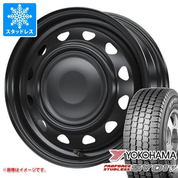 【タイヤ交換対象】スタッドレスタイヤ ヨコハマ プロフォース スタッドレス SY01V 145/80R12 80/78N ＆ ネオキャロ 3.5-12 タイヤホイール4本セット145/80-12 YOKOHAMA PROFORCE STUDLESS SY01V