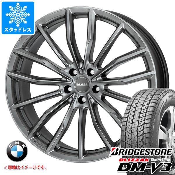 【タイヤ交換対象】BMW F98 X4M用 スタッドレス ブリヂストン ブリザック DM-V3 255/50R19 107Q XL MAK ラップ タイヤホイール4本セット