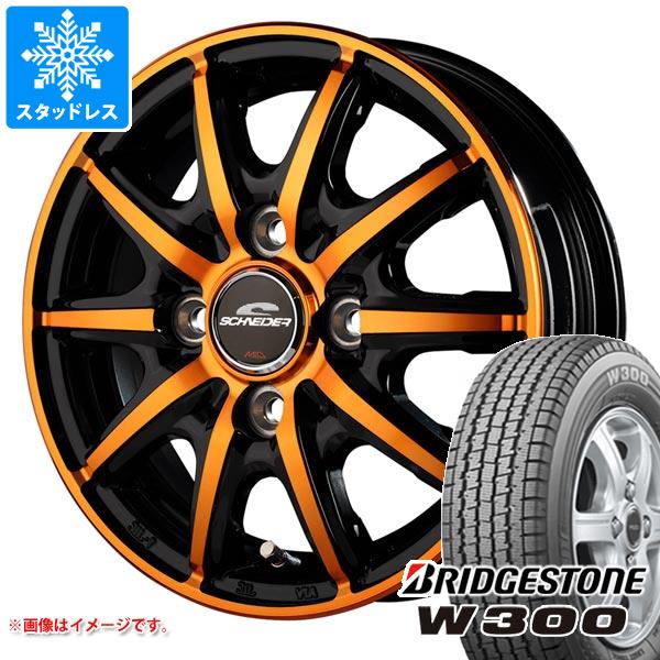 【タイヤ交換対象】スタッドレスタイヤ ブリヂストン W300 145/80R12 80/78N (145R12 6PR相当) ＆ MID ホイールズ RX10-K 3.5-12 タイヤホイール4本セット145/80-12 BRIDGESTONE W300 43,380円