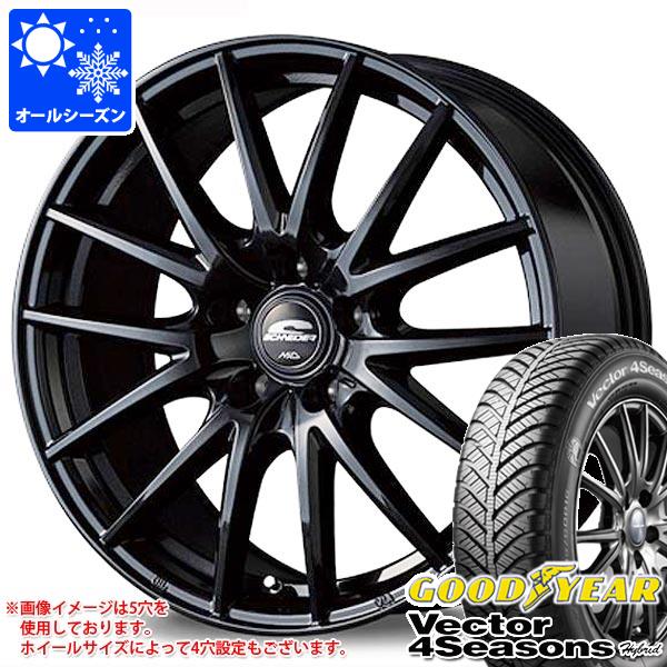 【タイヤ交換対象】オールシーズン 225/55R17 101H XL グッドイヤー ベクター 4シーズンズ ハイブリッド MID ホイールズ SQ27 7.0-17 タイヤホイール4本セット|タイヤ1番