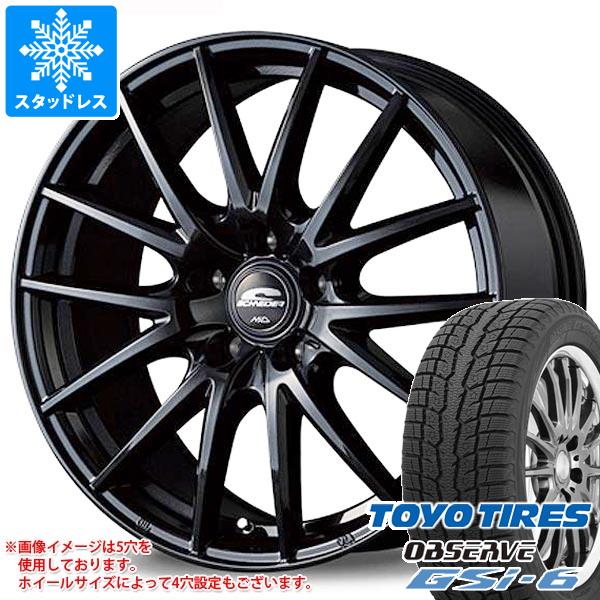 【タイヤ交換対象】スタッドレスタイヤ トーヨー オブザーブ GSi-6 215/70R16 100Q & MID ホイールズ SQ27 6.5-16 タイヤホイール4本セット215/70-16 TOYO OBSERVE GSi-6|タイヤ1番