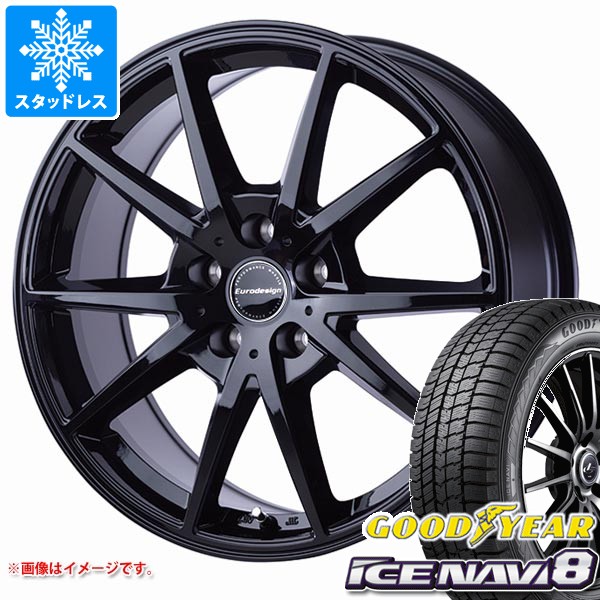 【タイヤ交換対象】MINI MINI クーパー F66用 スタッドレス グッドイヤー アイスナビ8 215/45R17 87Q ユーロデザイン スウィンドン タイヤホイール4本セット