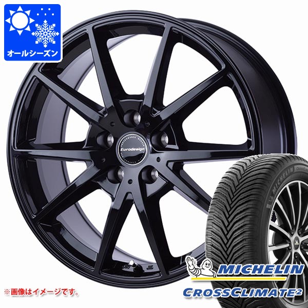 【タイヤ交換対象】MINI コンバーチブル F57用 オールシーズンタイヤ ミシュラン クロスクライメート2 205/45R17 88W XL ユーロデザイン スウィンドン タイヤホイール4本セット｜タイヤ１番