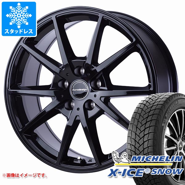 【タイヤ交換対象】MINI クロスオーバー F60用 スタッドレス ミシュラン エックスアイススノー 225/55R17 101H XL ユーロデザイン スウィンドン タイヤホイール4本セット|タイヤ1番