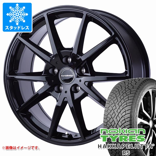 【タイヤ交換対象】MINI クロスオーバー F60用 スタッドレス ノキアン ハッカペリッタ R5 225/50R18 99R XL ユーロデザイン スウィンドン タイヤホイール4本セット|タイヤ1番