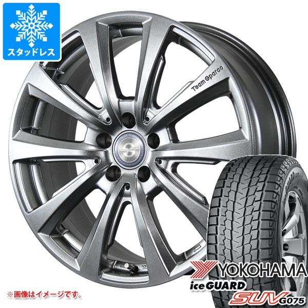 【タイヤ交換対象】メルセデスベンツ X253 AMG GLC63用 スタッドレス ヨコハマ アイスガード SUV G075 255/50R19 107Q XL チームスパルコ ヴァローザ ver.02 タイヤホイール4本セット｜タイヤ１番