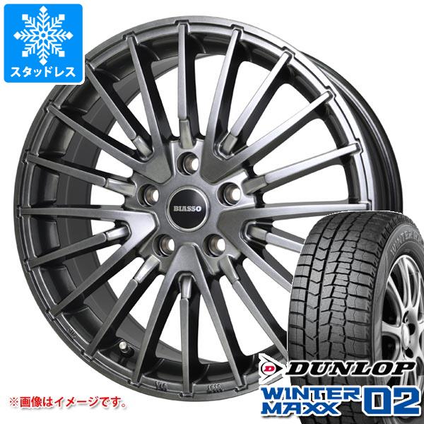 【タイヤ交換対象】MINI カントリーマン U25用 スタッドレス ダンロップ ウインターマックス02 WM02 225/60R17 99Q ビアッソ BI-02 タイヤホイール4本セット