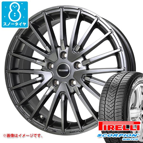 【タイヤ交換対象】BMW F97 X3M用 スノータイヤ ピレリ スコーピオン ウィンター 255/50R19 107V XL ランフラット ★ BMW承認 ビアッソ BI-02 タイヤホイール4本セット｜タイヤ１番