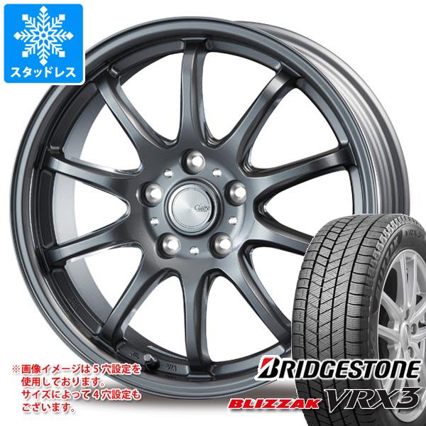 【タイヤ交換対象】スタッドレスタイヤ ブリヂストン ブリザック VRX3 195/45R17 81Q ＆ インターミラノ クレール ZT10 7.0-17 タイヤホイール4本セット195/45-17 BRIDGESTONE BLIZZAK VRX3