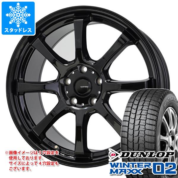 【タイヤ交換対象】スタッドレスタイヤ ダンロップ ウインターマックス02 WM02 185/65R15 88Q ＆ ジースピード G-08 タイヤホイール4本セット185/65-15 DUNLOP WINTER MAXX 02 WM02 58,020円
