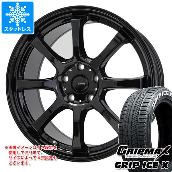 【タイヤ交換対象】スタッドレスタイヤ グリップマックス グリップアイスエックス 205/55R16 91T ホワイトレター & ジースピード G-08 6.5-16 タイヤホイール4本セット205/55-16 GRIP MAX GRIP ICE X WL|タイヤ1番