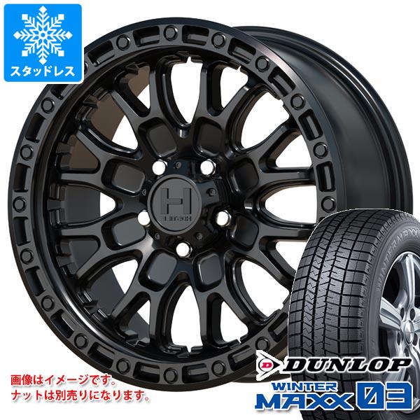 【タイヤ交換対象】スタッドレスタイヤ ダンロップ ウインターマックス03 WM03 225/60R17 99Q ＆ ホスタイル H135 リッジクレスト 8.0-17 タイヤホイール4本セット225/60-17 DUNLOP WINTER MAXX 03 WM03