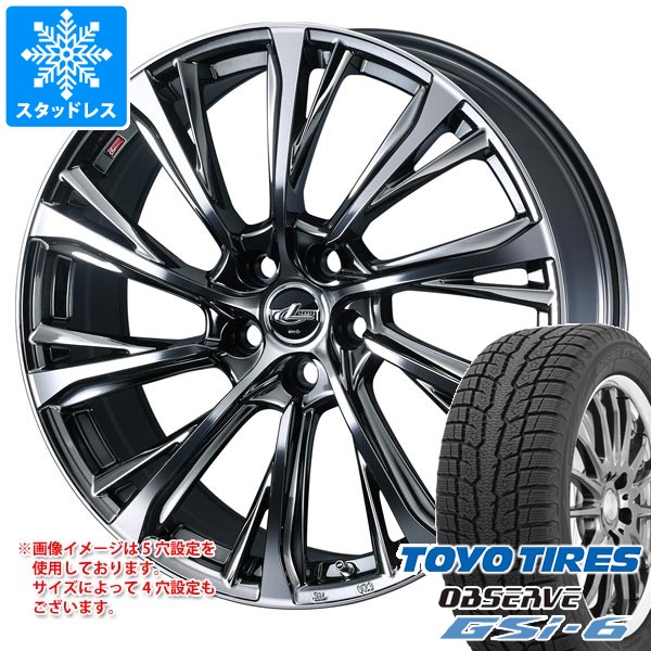 【タイヤ交換対象】トヨタ 40系アルファード用 スタッドレス トーヨー オブザーブ GSi-6 225/60R18 100Q レオニス JG タイヤホイール4本セット|タイヤ1番