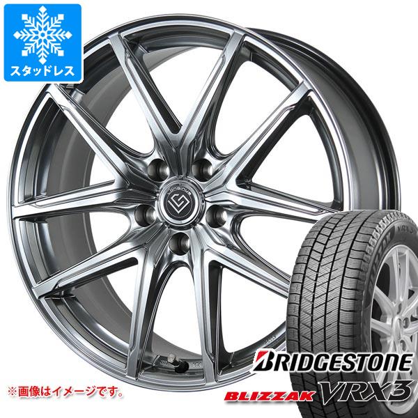 【タイヤ交換対象】レクサス IS 30系用 スタッドレス ブリヂストン ブリザック VRX3 235/45R18 94Q ロンギヌス RE-X タイヤホイール4本セット｜タイヤ１番
