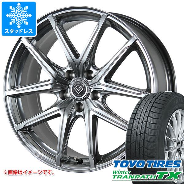 【タイヤ交換対象】40系アルファード用 スタッドレス トーヨー ウィンタートランパス TX 225/60R18 100Q ロンギヌス RE-X タイヤホイール4本セット|タイヤ1番