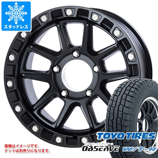 【タイヤ交換対象】トヨタ ランドクルーザー70 GRJ76K用 スタッドレス トーヨー オブザーブ WTR LT265/70R17 112/109Q MKW M205 タイヤホイール4本セット
