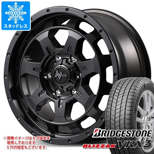 【タイヤ交換対象】スタッドレスタイヤ ブリヂストン ブリザック VRX3 225/65R17 102Q ＆ ナイトロパワー M7 ファランクス 7.0-17 タイヤホイール4本セット225/65-17 BRIDGESTONE BLIZZAK VRX3｜タイヤ１番