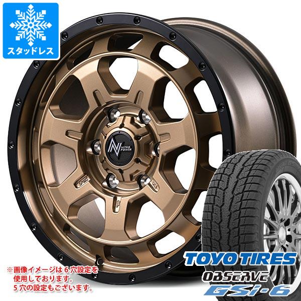 【タイヤ交換対象】ミツビシ デリカD5用 スタッドレス トーヨー オブザーブ GSi-6 215/70R16 100Q ナイトロパワー M7 ファランクス タイヤホイール4本セット|タイヤ1番