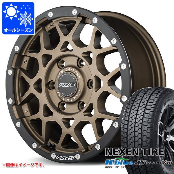 【タイヤ交換対象】ハイエース 200系用 オールシーズンタイヤ ネクセン エヌブルー 4シーズン バン 215/65R16 109/107T レイズ デイトナ M8 xB エディション 6.5-16 タイヤホイール4本セット