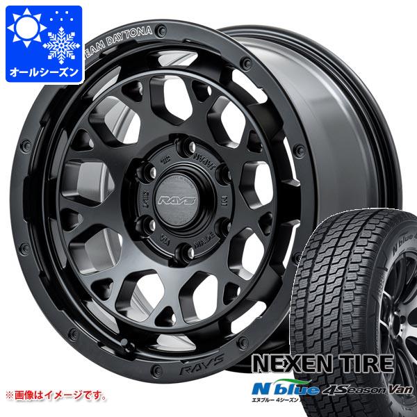【タイヤ交換対象】ハイエース 200系用 オールシーズンタイヤ ネクセン エヌブルー 4シーズン バン 215/65R16 109/107T レイズ デイトナ M9+ 6.5-16 タイヤホイール4本セット