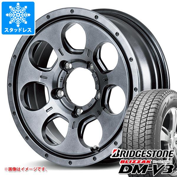 【タイヤ交換対象】ジムニー JB64W用 スタッドレス ブリヂストン ブリザック DM-V3 215/70R16 100Q ロードマックス マッドエージェント タイヤホイール4本セット