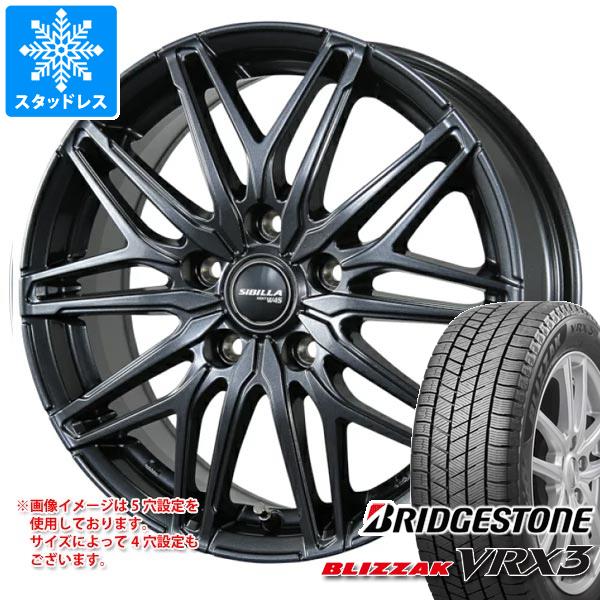 【タイヤ交換対象】スタッドレスタイヤ ブリヂストン ブリザック VRX3 165/65R14 79Q ＆ シビラ ネクスト W45 タイヤホイール4本セット165/65-14 BRIDGESTONE BLIZZAK VRX3｜タイヤ１番