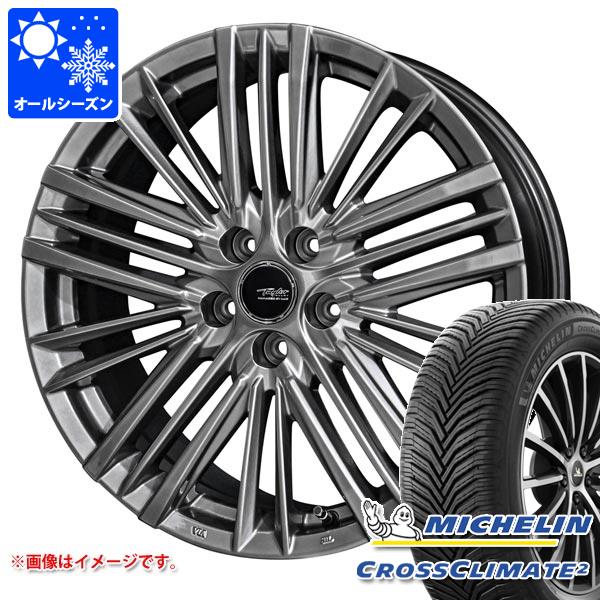 【タイヤ交換対象】トヨタ 40系アルファード用 オールシーズンタイヤ ミシュラン クロスクライメート2 225/60R18 104W XL テイラー TL1 7.0-18 タイヤホイール4本セット