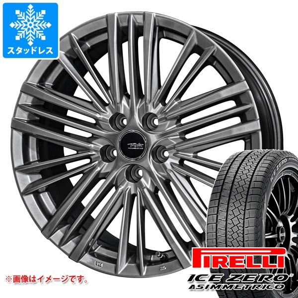 【タイヤ交換対象】クラウン クロスオーバー 35系用 スタッドレス ピレリ アイスゼロアシンメトリコ SUV 225/60R18 100H テイラー TL1 タイヤホイール4本セット
