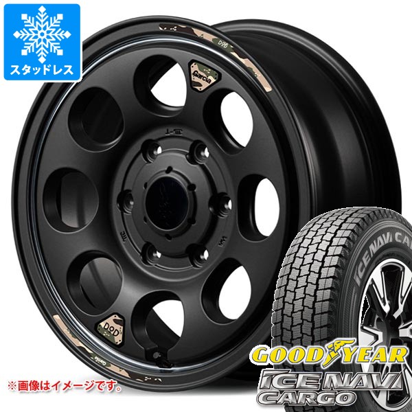 【タイヤ交換対象】トヨタ ハイエース 200系用 スタッドレス グッドイヤー アイスナビカーゴ 195/80R15 107/105N ウシャリン タイヤホイール4本セット