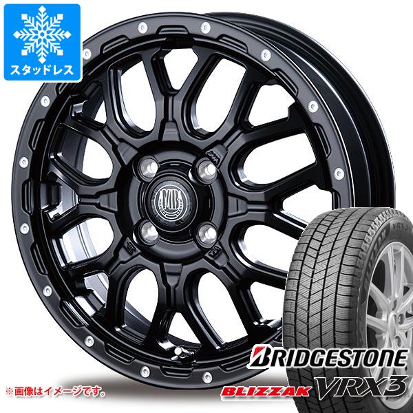 【タイヤ交換対象】ハスラー用 スタッドレス ブリヂストン ブリザック VRX3 165/60R15 77Q インターミラノ マッドバーン XR-800M タイヤホイール4本セット｜タイヤ１番