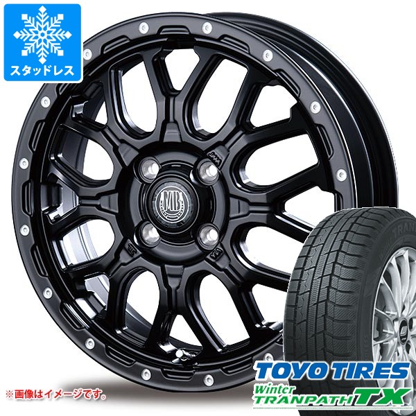 【タイヤ交換対象】ハスラー用 スタッドレス トーヨー ウィンタートランパス TX 165/60R15 77Q インターミラノ マッドバーン XR-800M タイヤホイール4本セット｜タイヤ１番