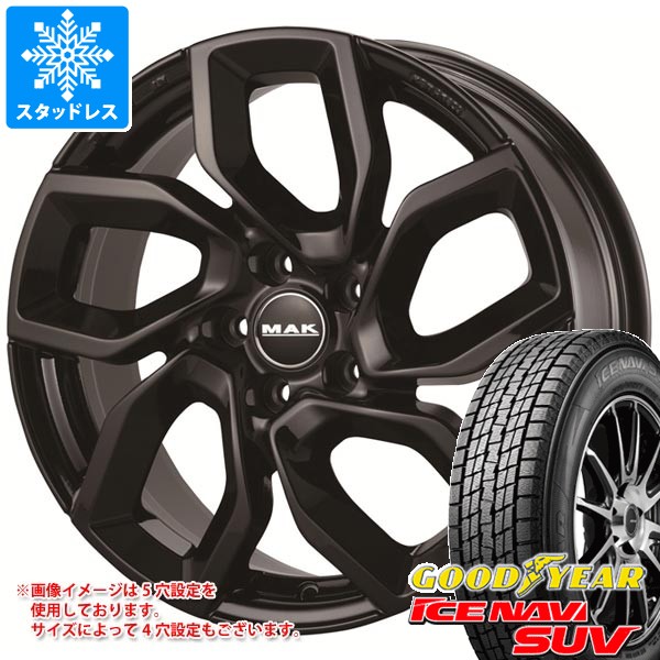 【タイヤ交換対象】シトロエン DS9 X835系用 スタッドレス グッドイヤー アイスナビ SUV 215/60R17 96Q MAK アポロ タイヤホイール4本セット