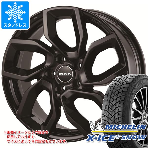 【タイヤ交換対象】シトロエン C3 B6系用 スタッドレス ミシュラン エックスアイススノー 205/50R17 93H XL MAK アポロ タイヤホイール4本セット|タイヤ1番