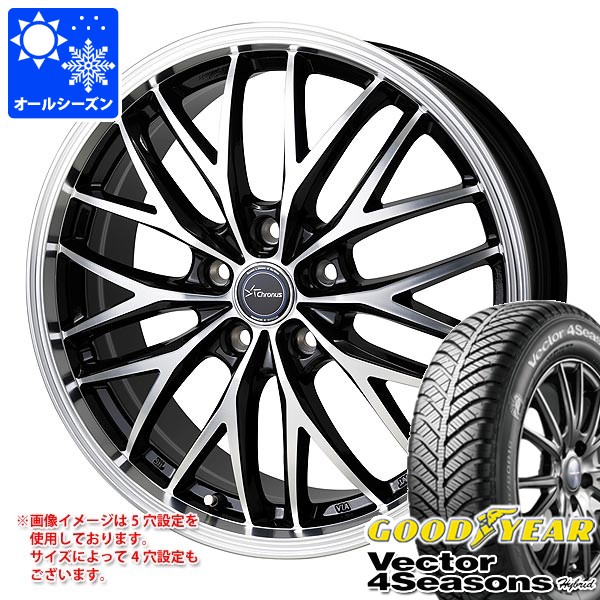 オールシーズン 215/55R17 94H グッドイヤー ベクター 4シーズンズ ハイブリッド クロノス CH-113 7.0-17 タイヤホイール4本セット|タイヤ1番